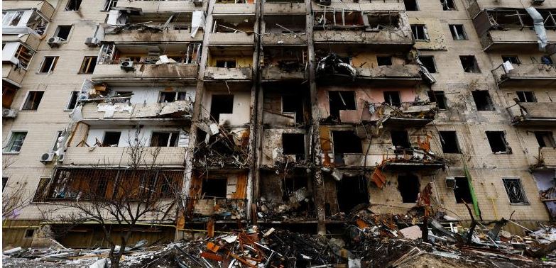 Ukranian Building Destroyed by War